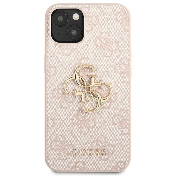 Guess 4G Big Metal Logo Case til iPhone 13 / 14 / 15 6.1" - Pink