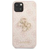 Guess 4G Big Metal Logo Case til iPhone 13 / 14 / 15 6.1" - Pink