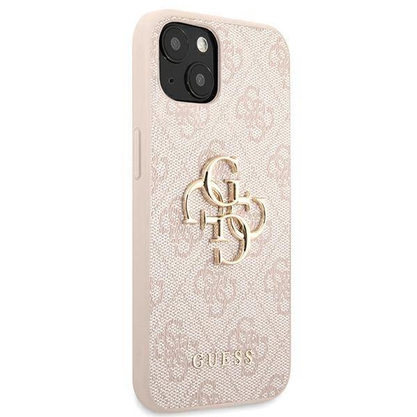 Guess 4G Big Metal Logo Case til iPhone 13 / 14 / 15 6.1" - Pink