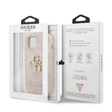 Guess 4G Big Metal Logo Case til iPhone 13 / 14 / 15 6.1" - Pink