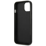 Guess SaffianoTriangle Logo sag til iPhone 13 / 14 / 15 6.1" - sølv