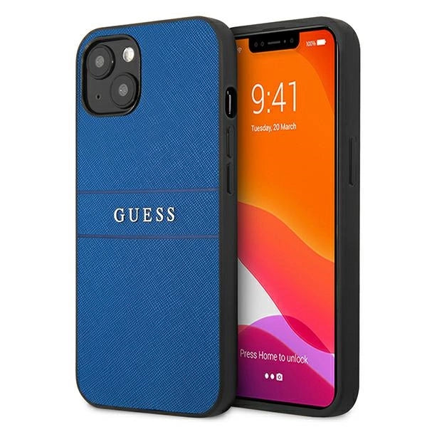 Gæt Saffiano Strap Case til iPhone 13 mini 5.4" - Blå
