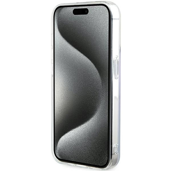 Guess GUHMP15XHITSU iPhone 15 Pro Max 6.7" lilla/lila hardcase IML Iridescent MagSafe