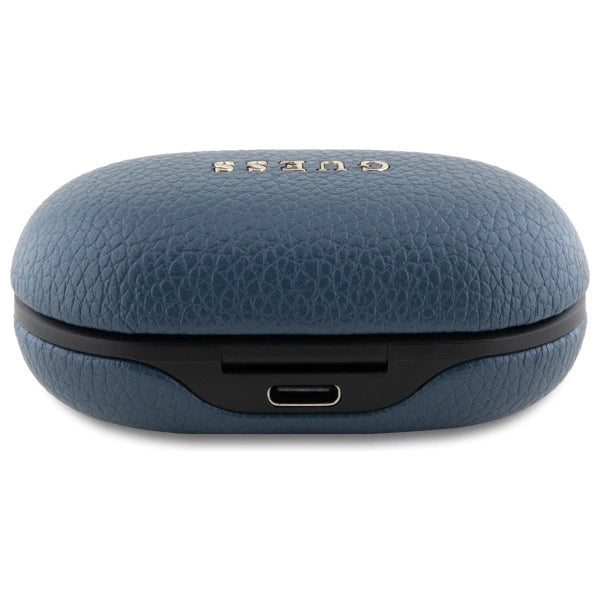 Guess Bluetooth hovedtelefoner GUTWSPGTSPSB TWS + docking station blå/blå Grained Classic Logo