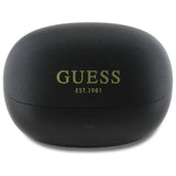 Guess Bluetooth-hovedtelefoner GUTWST88MCTGK TWS + dockingstation sort/sort Kapsel Printet logo