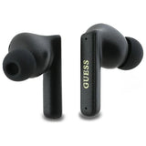 Guess Bluetooth-hovedtelefoner GUTWST88MCTGK TWS + dockingstation sort/sort Kapsel Printet logo