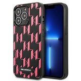 Karl Lagerfeld Monogram Plaque iPhone 13 Pro / 13 6.1" Case - Pink