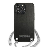 Karl Lagerfeld Monogram Plaque Case for iPhone 13 Pro / 13 6.1" - Blackx