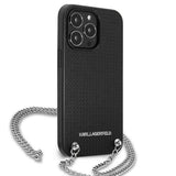 Karl Lagerfeld Monogram Plaque Case for iPhone 13 Pro / 13 6.1" - Blackx