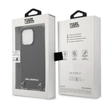 Karl Lagerfeld Monogram Plaque Case for iPhone 13 Pro / 13 6.1" - Blackx