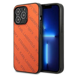 Karl Lagerfeld Perforated Allover Case for iPhone 13 Pro / 13 6.1" - Orange