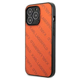 Karl Lagerfeld Perforated Allover Case for iPhone 13 Pro / 13 6.1" - Orange
