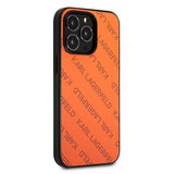 Karl Lagerfeld Perforated Allover Case for iPhone 13 Pro / 13 6.1" - Orange