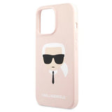 Karl Lagerfeld Silicone Karl`s Head Case for iPhone 13 Pro / 13 6.1" - Light Pink