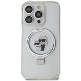 Karl Lagerfeld KLHMP15LHMRSKCH iPhone 15 Pro 6.1" white/white hardcase Ring Stand Karl&Choupette MagSafe