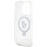 Karl Lagerfeld KLHMP15LHMRSKCH iPhone 15 Pro 6.1" white/white hardcase Ring Stand Karl&Choupette MagSafe