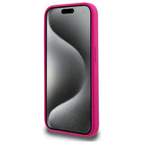Karl Lagerfeld KLHMP15LSKHPPPLF iPhone 15 Pro 6.1" fuchsia/fuschia hardcase Silicone Karl Head Print MagSafe