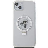 Karl Lagerfeld KLHMP15MHMRSKCH iPhone 15 Plus / 14 Plus 6.7" white/white hardcase Ring Stand Karl&Choupette MagSafe