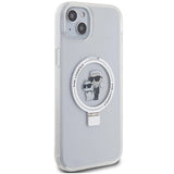 Karl Lagerfeld KLHMP15MHMRSKCH iPhone 15 Plus / 14 Plus 6.7" white/white hardcase Ring Stand Karl&Choupette MagSafe