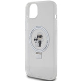 Karl Lagerfeld KLHMP15MHMRSKCH iPhone 15 Plus / 14 Plus 6.7" white/white hardcase Ring Stand Karl&Choupette MagSafe