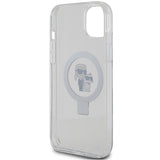 Karl Lagerfeld KLHMP15MHMRSKCH iPhone 15 Plus / 14 Plus 6.7" white/white hardcase Ring Stand Karl&Choupette MagSafe