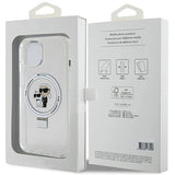 Karl Lagerfeld KLHMP15MHMRSKCH iPhone 15 Plus / 14 Plus 6.7" white/white hardcase Ring Stand Karl&Choupette MagSafe