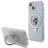 Karl Lagerfeld KLHMP15SHMRSKCH iPhone 15 / 14 / 13 6.1" white/white hardcase Ring Stand Karl&Choupette MagSafe