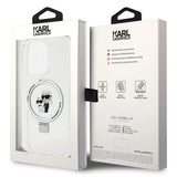 Karl Lagerfeld KLHMP15XHMRSKCH iPhone 15 Pro Max 6.7" white/white hardcase Ring Stand Karl&Choupette MagSafe