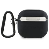 Mercedes MEA4CSLBK AirPods 4 cover sort/sort Læder Metal Logo