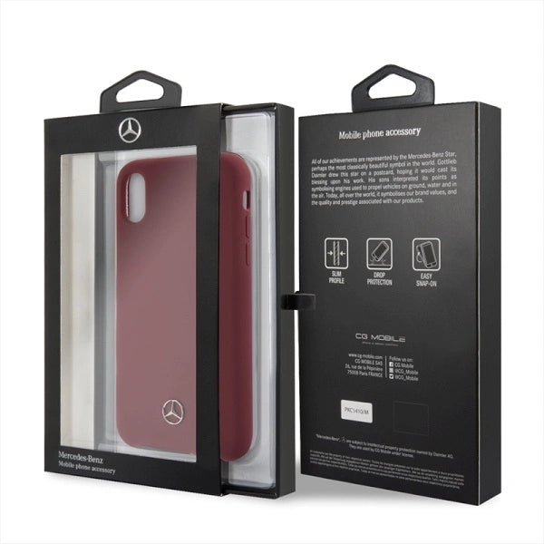 Mercedes Silicone Line iPhone X/XS Case - rød
