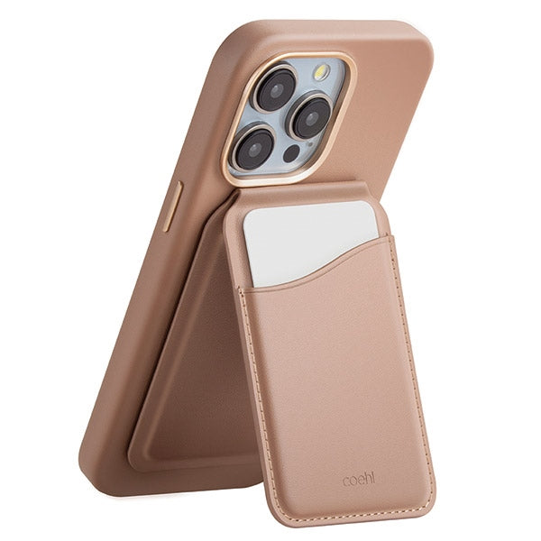 Uniq Coehl Esme Magnetic Wallet med spejl og Stand Beige/Dusty Nude