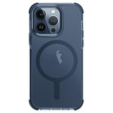Uniq Combat iPhone 15 Pro Max 6.7" Magclick Opladningsakse mørkblå/ryggeblå