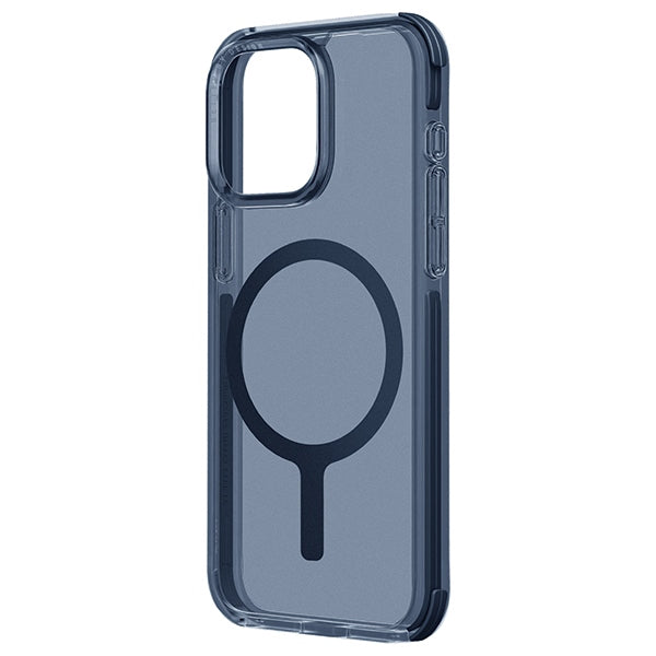 Uniq Combat iPhone 15 Pro Max 6.7" Magclick Opladningsakse mørkblå/ryggeblå