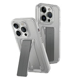 Uniq-kasse Heldro Mount med Stand iPhone 15 Pro 6.1 " gennemsigtig / lysende klar