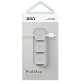 Uniq Pod Mag magnetiske kabler + basisgrå/kridtgrå