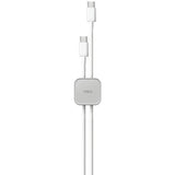 Uniq Pod selvklæbende kabelorganisator sæt på 8 Grey/Chalk Grey