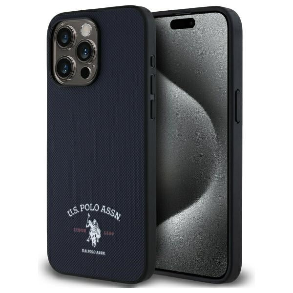US Polo USHCP15XPARV iPhone 15 Pro Max 6.7" Navy Printed DH Logo