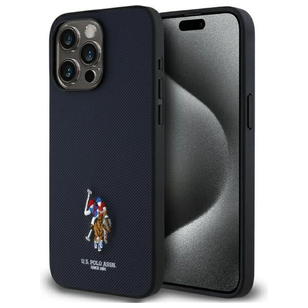 US Polo USHCP15XPEMV iPhone 15 Pro Max 6.7" Navy Embroidered DH Color