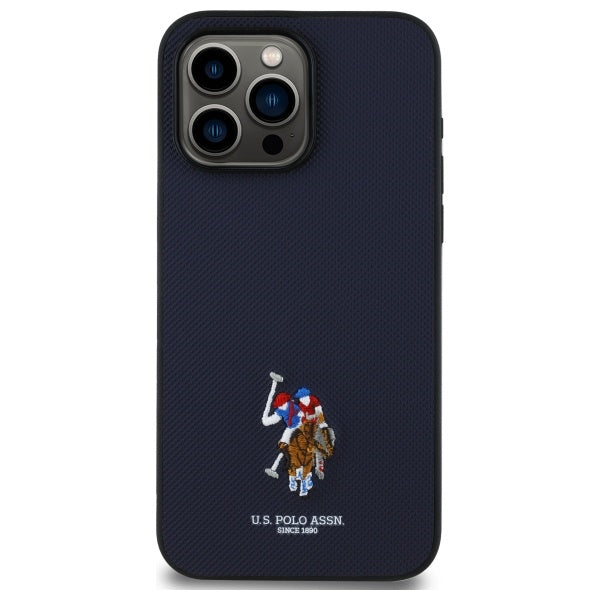 US Polo USHCP15XPEMV iPhone 15 Pro Max 6.7" Navy Embroidered DH Color