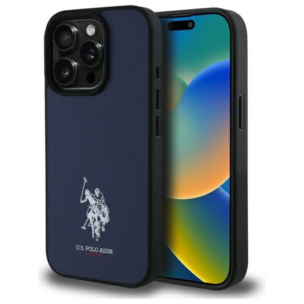 US Polo USHCP15XPGEV iPhone 15 Pro Max 6.7" Navy læder broderet DH Farve