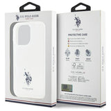 US Polo USHCP15XUSMT iPhone 15 Pro Max 6.7" Clear/Transparent IML Printed Double Horse Logo
