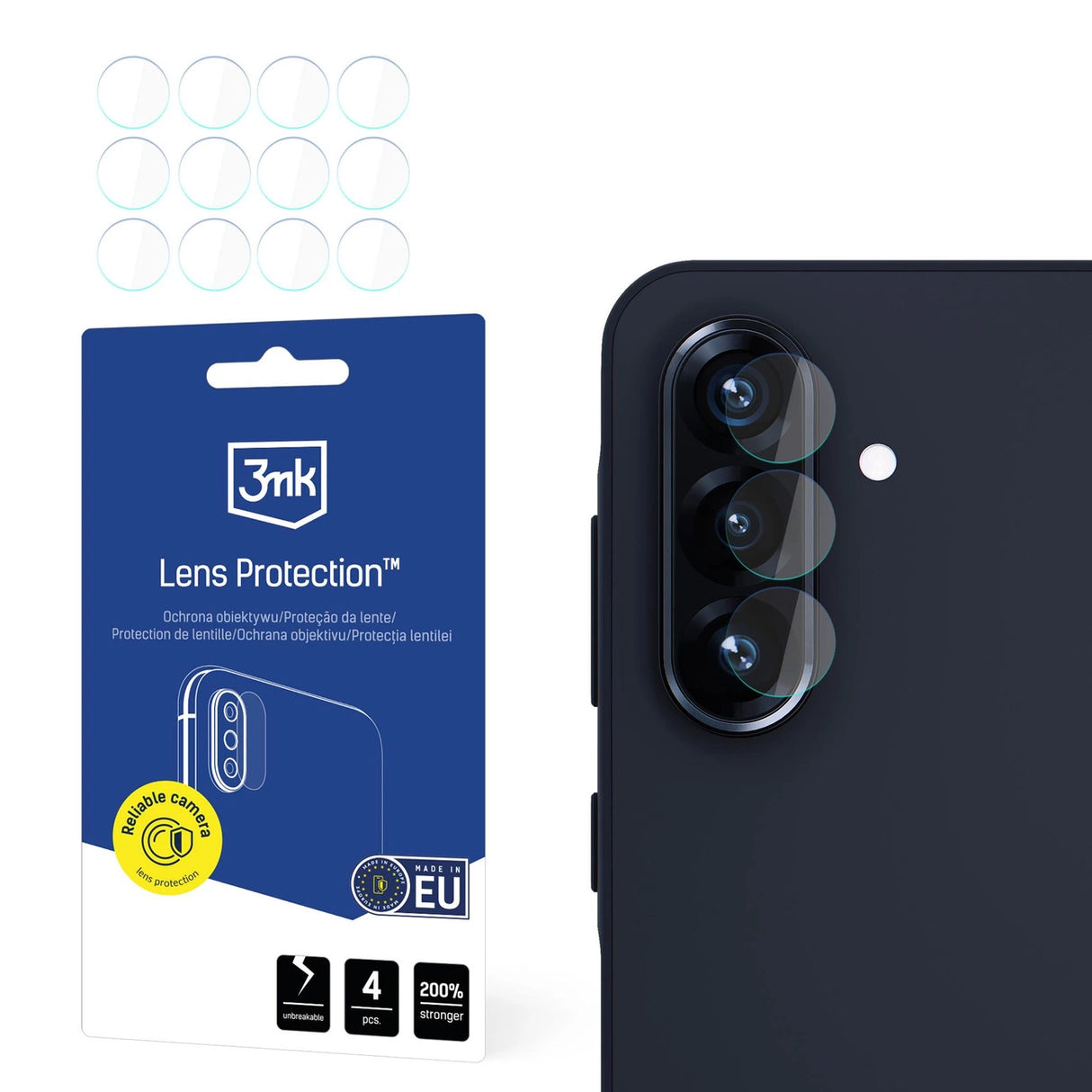 3mk Lens Protection Hybrid Camera Lens Glass til Samsung Galaxy A56 5G