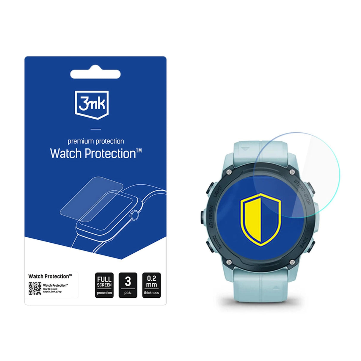Smartwatch skærmbeskytter Glas 3mk Watch Protection FlexibleGlass til Garmin Descent G1 / G1 Solar
