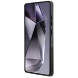 Guess 4G Baggrund Guld Elektrobelagt Peony mønster MagSafe Case til Samsung Galaxy S25 Ultra Black