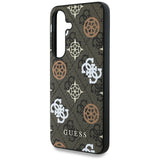 Guess 4G Printed Colored Peony Pattern MagSafe case til Samsung Galaxy S25 brun