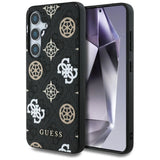 Guess 4G Printed Colored Peony Pattern MagSafe case til Samsung Galaxy S25 sort