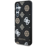 Guess 4G Printed Colored Peony Pattern MagSafe case til Samsung Galaxy S25 sort