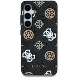 Guess 4G Printed Colored Peony Pattern MagSafe case til Samsung Galaxy S25 sort