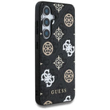 Guess 4G Printed Colored Peony Pattern MagSafe case til Samsung Galaxy S25 sort