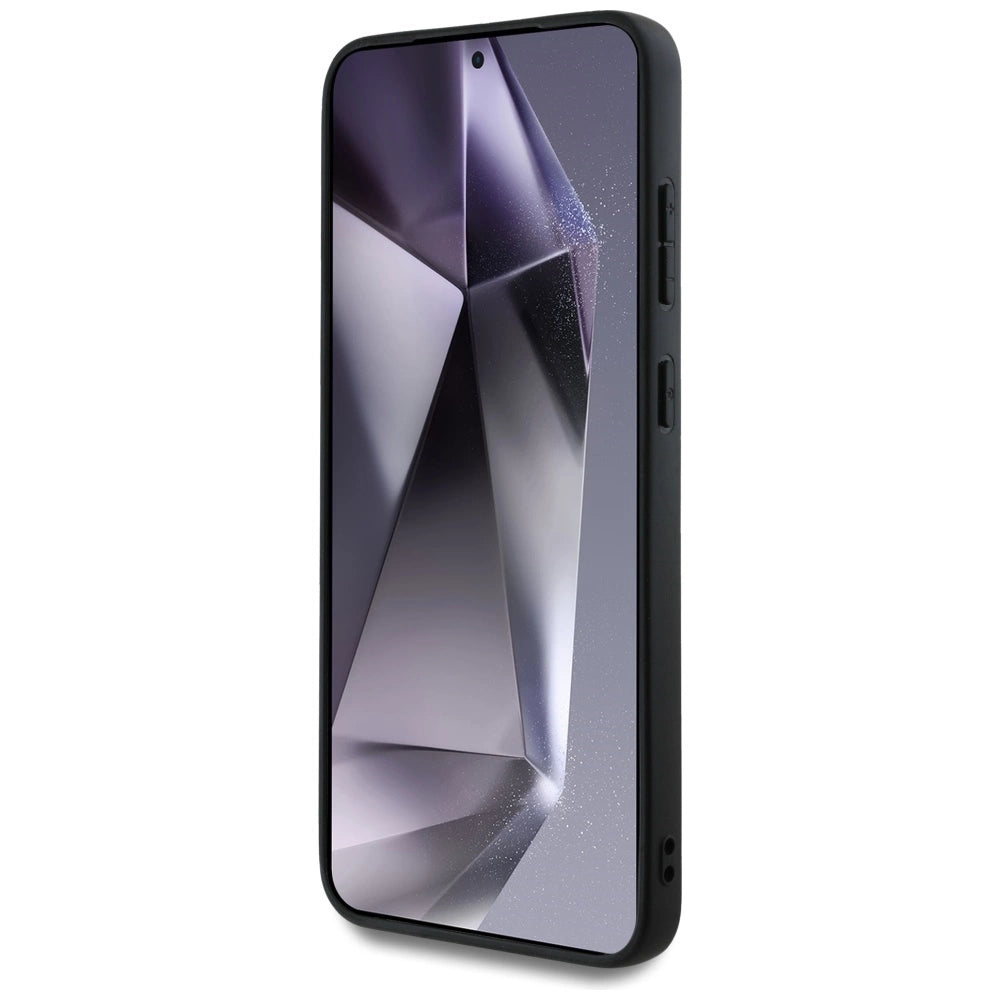 Guess 4G Round Patch Classic Logo MagSafe Case til Samsung Galaxy S25 Plus Brunt